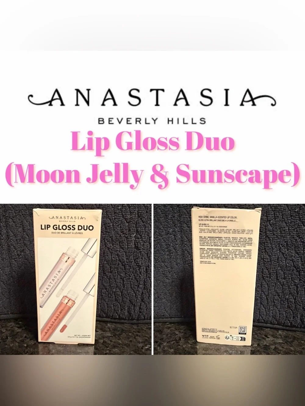 Anastasia Beverly Hills Lip Gloss Duo (Moon Jelly & Sunscape) - New